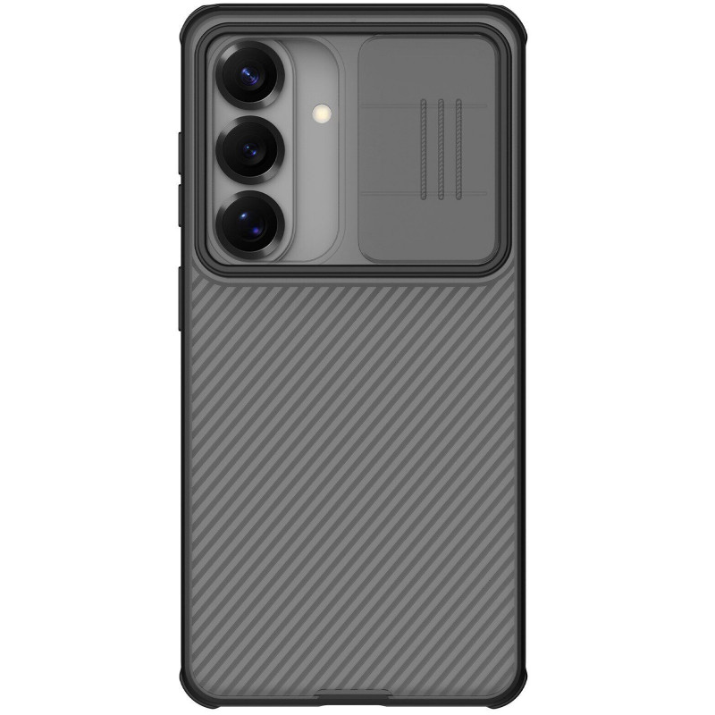 Фото Карбоновая накладка Nillkin CamShield Pro для Samsung Galaxy S26 FE (Transparent black) на vchehle.ua