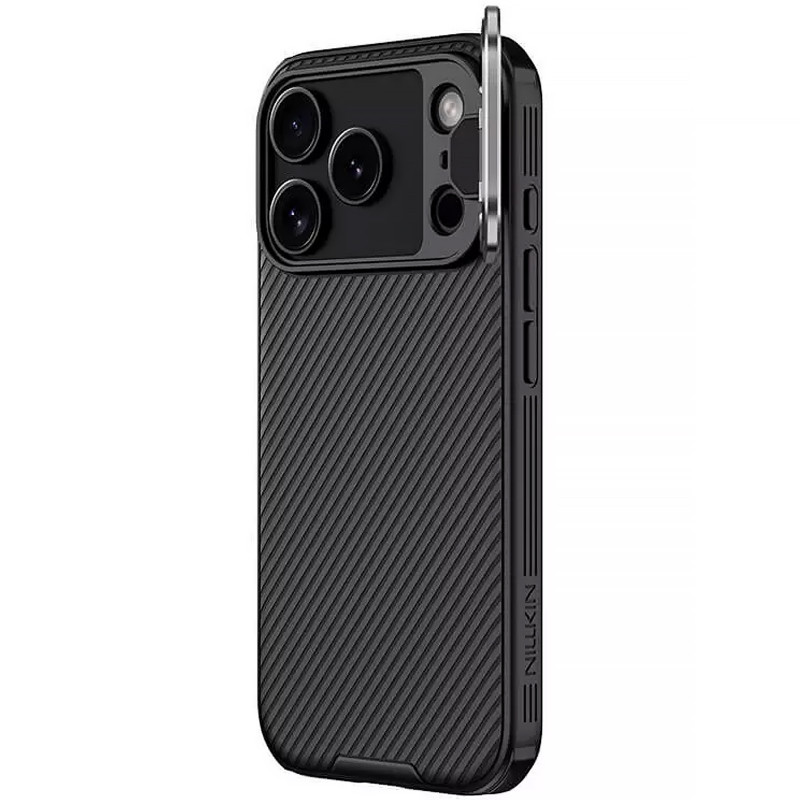 Фото Карбоновая накладка Nillkin Camshield Prop для Apple iPhone 17 Pro / 18 Pro (6.3") (Black) на vchehle.ua