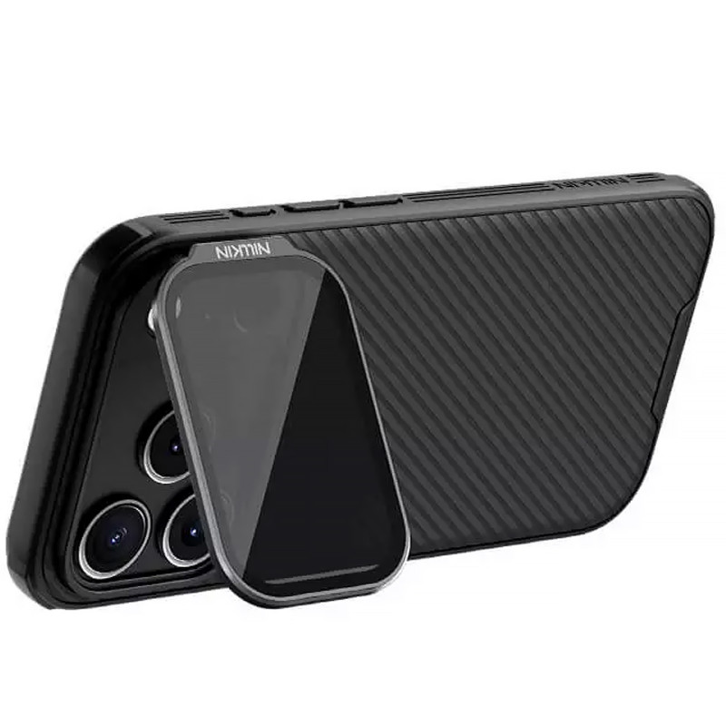 Купить Карбоновая накладка Nillkin Camshield Prop для Apple iPhone 17 Pro / 18 Pro (6.3") (Black) на vchehle.ua