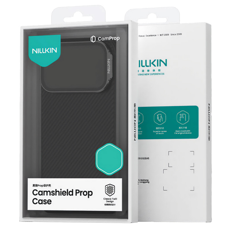 Заказать Карбоновая накладка Nillkin Camshield Prop для Apple iPhone 17 Pro / 18 Pro (6.3") (Black) на vchehle.ua