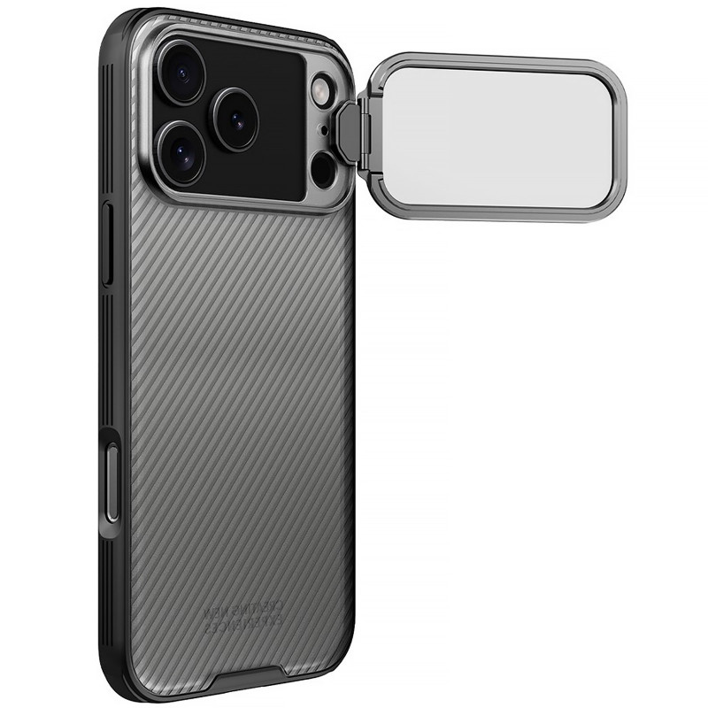 Карбоновая накладка Nillkin Camshield Prop для Apple iPhone 17 Pro / 18 Pro (6.3") (Transparent black) в магазине vchehle.ua