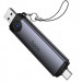 Картридер Hoco HB56 Victory 5in1 Type-C/USB2.0 to SD/TF3.0 + USB 2.0 (Metal gray) в магазині vchehle.ua
