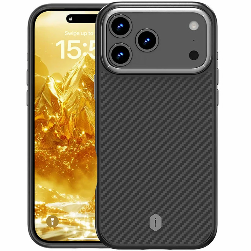 Фото Кевларовый чехол WiWU Defense Ultra series для Apple iPhone 17 Pro (6.3") (Black) на vchehle.ua