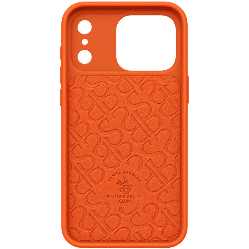 Фото Кожаная накладка Santa Barbara Polo & Racquet Club Series Knight для Apple iPhone 17 Pro Max (6.9") (Orange) на vchehle.ua