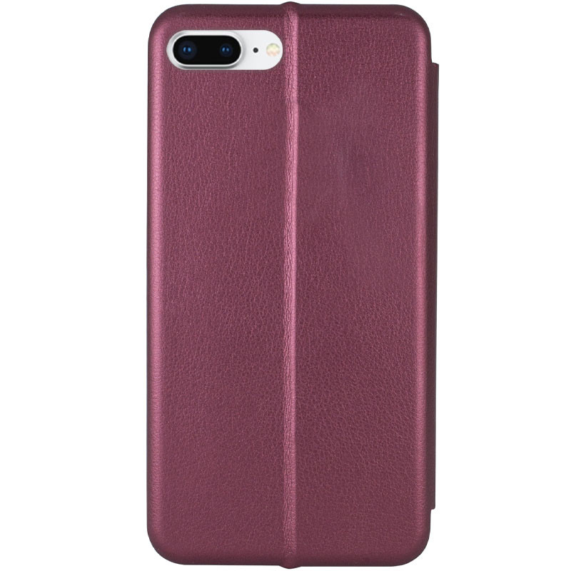 Фото Шкіряний чохол-книжка Classy на Apple iPhone 7 plus / 8 plus (5.5") (Бордовий) в маназині vchehle.ua