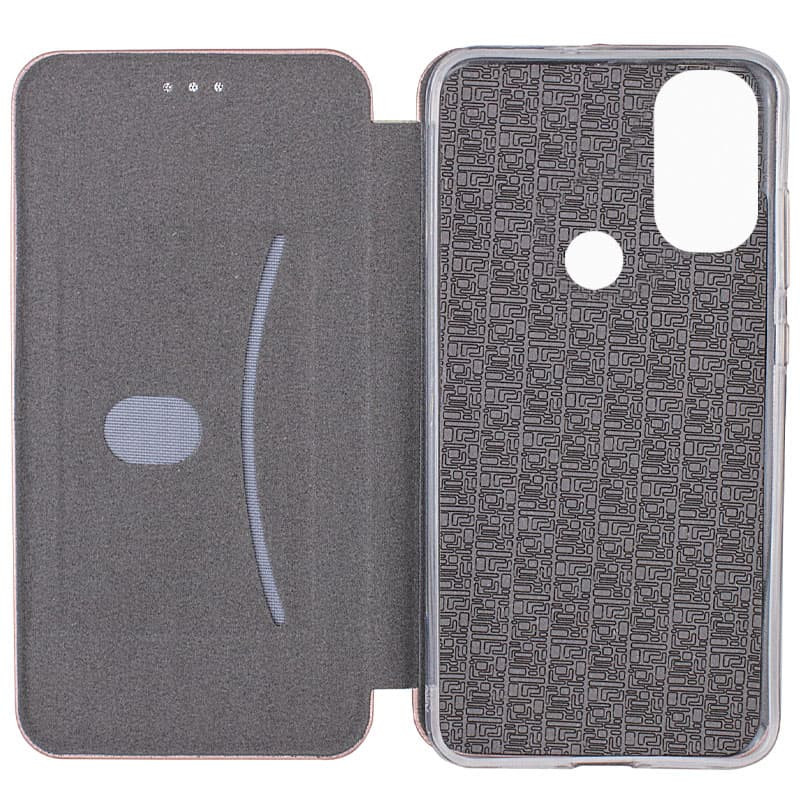 Фото Шкіряний чохол-книжка Classy на Motorola Moto E40 (Rose Gold) в маназині vchehle.ua
