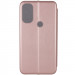 Шкіряний чохол-книжка Classy на Motorola Moto E40 (Rose Gold) в магазині vchehle.ua