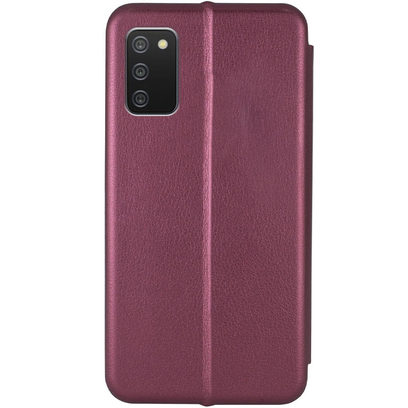 Фото Кожаный чехол-книжка Classy для Samsung Galaxy A03s / A02s (Бордовый) в магазине vchehle.ua