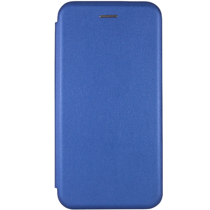 Кожаный чехол-книжка Classy для Samsung Galaxy A12 (Синий)