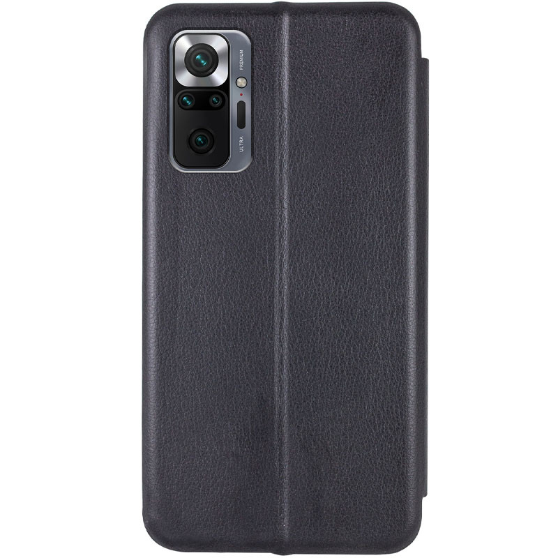 Кожаный чехол-книжка Classy для Xiaomi Redmi Note 10 Pro / 10 Pro Max (Черный) в магазине vchehle.ua