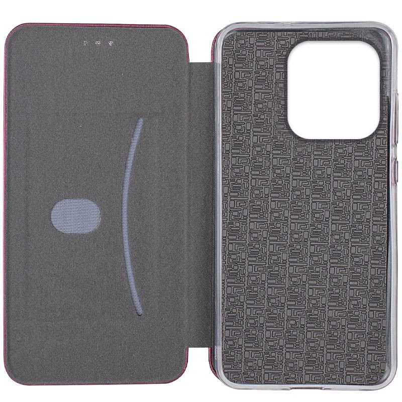 Фото Кожаный чехол-книжка Classy для Xiaomi Redmi Note 14 4G (Europe version) (Бордовый) в магазине vchehle.ua