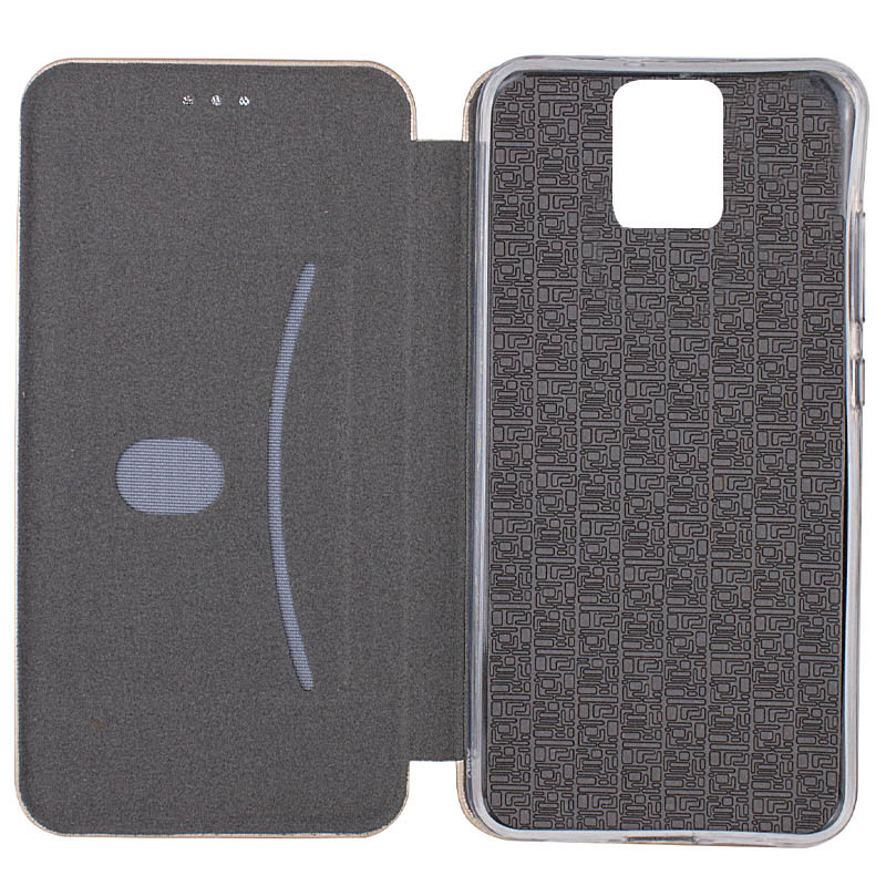 Кожаный чехол-книжка Classy для Xiaomi Redmi Note 9s / Note 9 Pro / Note 9 Pro Max (Золотой) в магазине vchehle.ua
