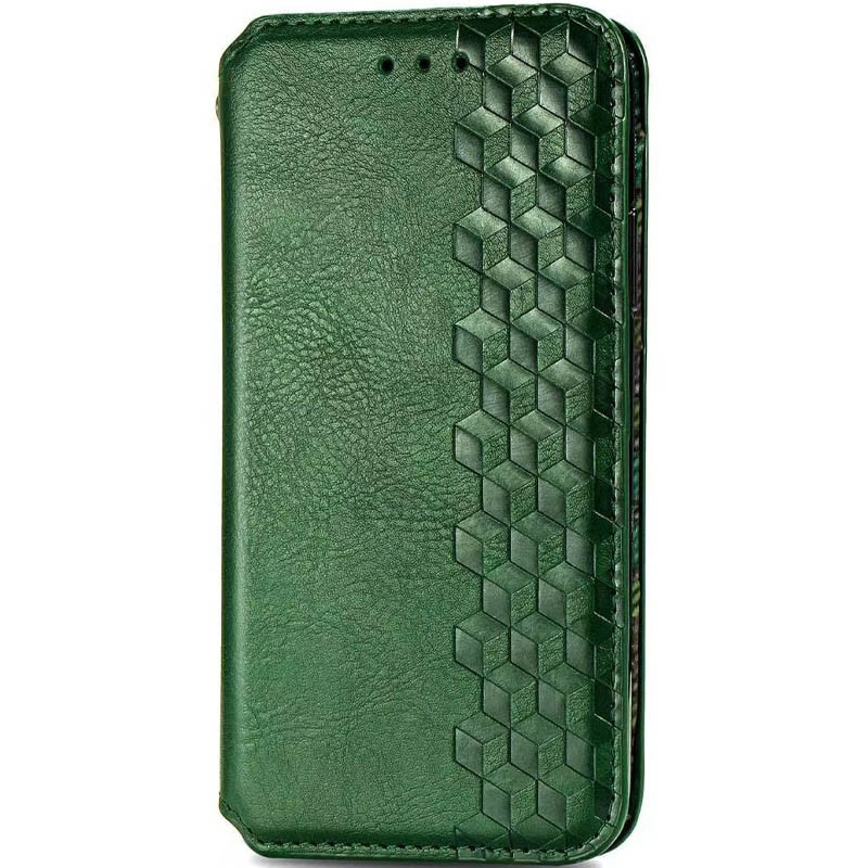 Кожаный чехол-книжка GETMAN Cubic (PU) для Xiaomi Redmi Note 9 / Redmi 10X (Зеленый)