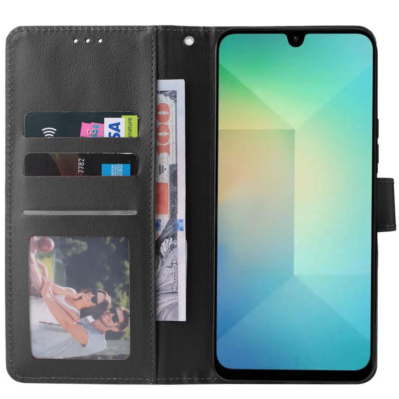 Фото Шкіряний чохол-книжка Essential Case на Xiaomi Redmi 15C (EU) (Black) в маназині vchehle.ua