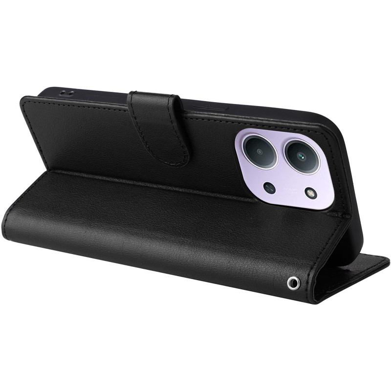 Шкіряний чохол-книжка Essential Case на Xiaomi Redmi 15C (EU) (Black) в магазині vchehle.ua
