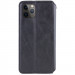 Фото Шкіряний чохол-книжка GETMAN Cubic (PU) на Apple iPhone 12 Pro / 12 (6.1") (Чорний) в маназині vchehle.ua
