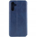 Фото Кожаный чехол-книжка GETMAN Cubic (PU) для Samsung Galaxy A27 (Синий) на vchehle.ua