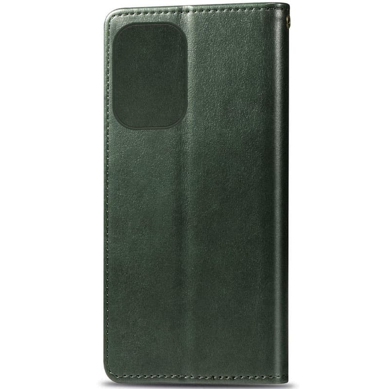 Кожаный чехол-книжка GETMAN Gallant (PU) для Motorola Moto G15 Power / G17 Power (Зеленый) в магазине vchehle.ua