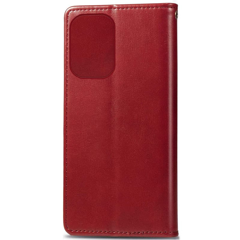 Купить Кожаный чехол-книжка GETMAN Gallant (PU) для Motorola Moto G15 Power / G17 Power (Красный) на vchehle.ua