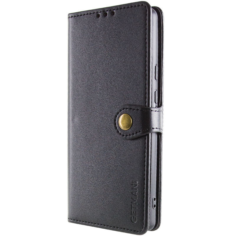 Кожаный чехол-книжка GETMAN Gallant (PU) для Motorola Moto G15 Power / G17 Power (Черный) в магазине vchehle.ua