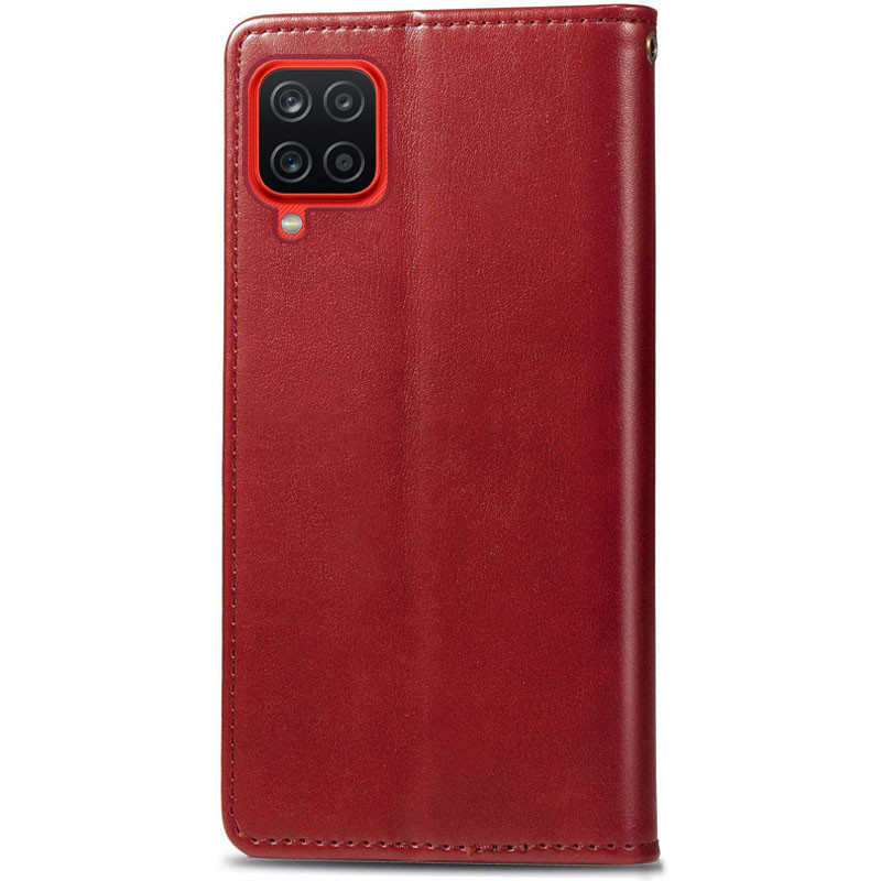 Фото Шкіряний чохол-книжка GETMAN Gallant (PU) для Samsung Galaxy A12 / M12 (Червоний) на vchehle.ua