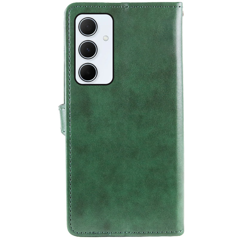 Фото Шкіряний чохол-книжка GETMAN Gallant (PU) для Samsung Galaxy S25 FE (Зелений) в маназині vchehle.ua