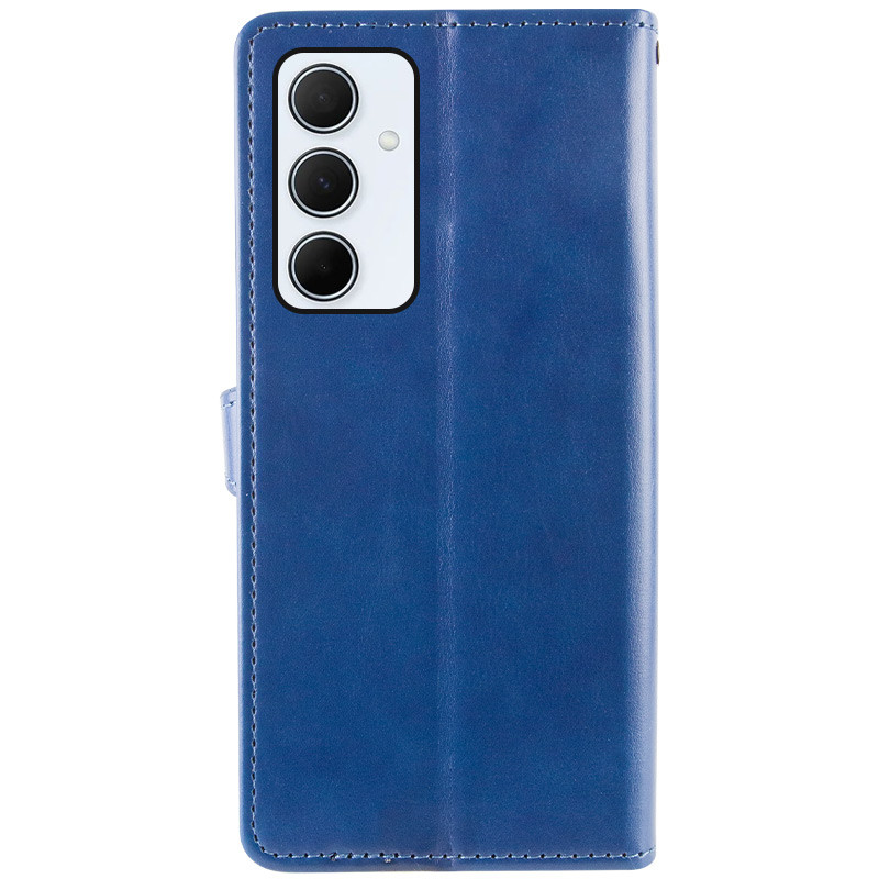Фото Шкіряний чохол-книжка GETMAN Gallant (PU) для Samsung Galaxy S25 FE (Синій) на vchehle.ua