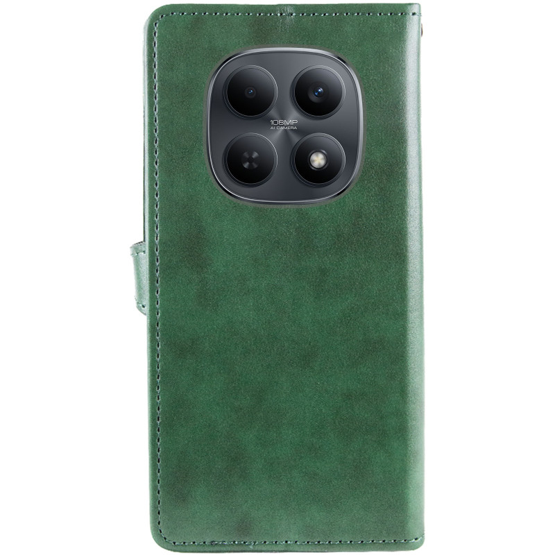 Купити Шкіряний чохол-книжка GETMAN Gallant (PU) для Xiaomi Redmi Note 15 4G/5G (EU) (Зелений) на vchehle.ua