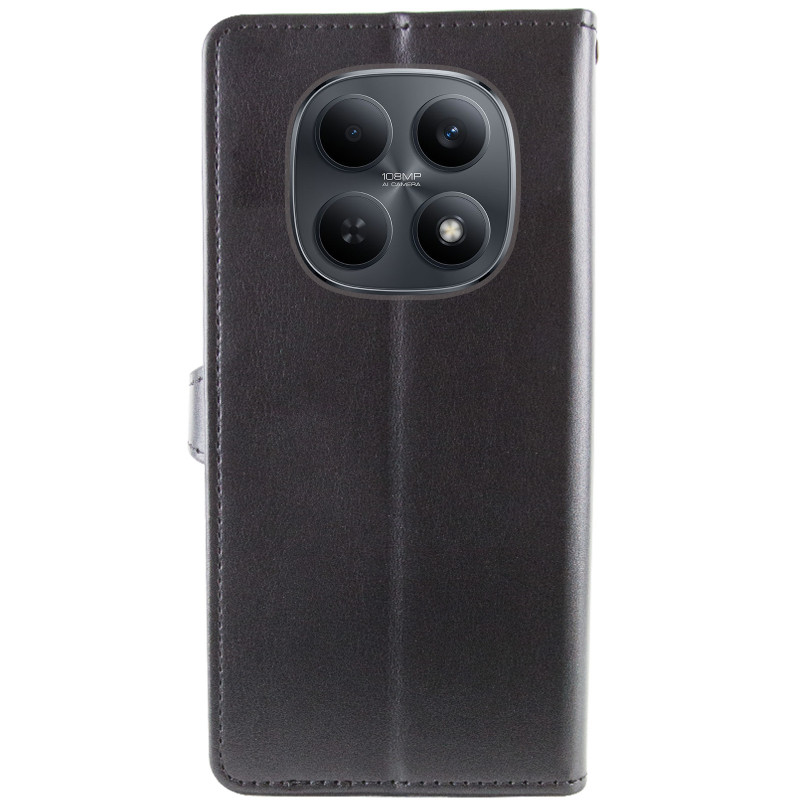 Купити Шкіряний чохол-книжка GETMAN Gallant (PU) для Xiaomi Redmi Note 15 4G/5G (EU) (Чорний) на vchehle.ua