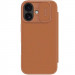 Фото Кожаный чехол-книжка Nillkin Qin Pro Camshield для Apple iPhone 17 (6.3") (Brown) в магазине vchehle.ua