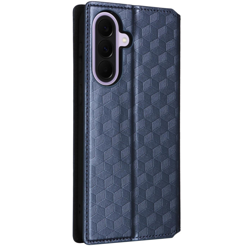 Фото Шкіряний чохол-книжка Rhombus Book на Samsung Galaxy A16 4G/5G (Blue) на vchehle.ua