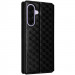 Фото Кожаный чехол-книжка Rhombus Book для Samsung Galaxy A36 5G / A37 5G / A56 5G (Black) на vchehle.ua