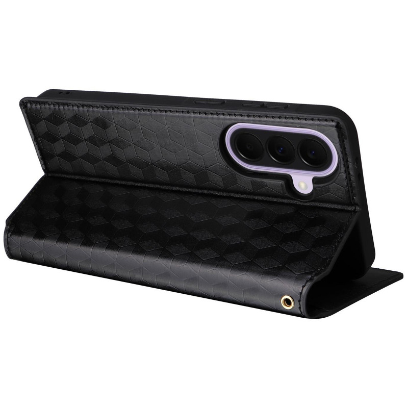 Купить Кожаный чехол-книжка Rhombus Book для Samsung Galaxy A36 5G / A37 5G / A56 5G (Black) на vchehle.ua