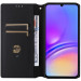 Купити Шкіряний чохол-книжка Rhombus Book на Samsung Galaxy A57 5G (Brown) на vchehle.ua