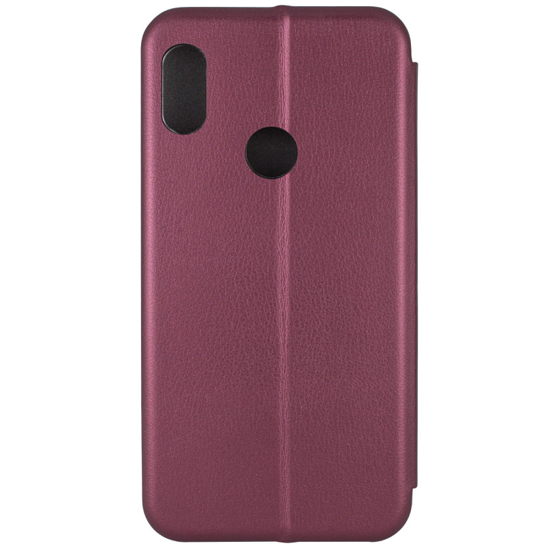 Замовити Шкіряний чохол-книжка Classy на Xiaomi Redmi Note 5 Pro / Note 5 (DC) (Бордовий) на vchehle.ua