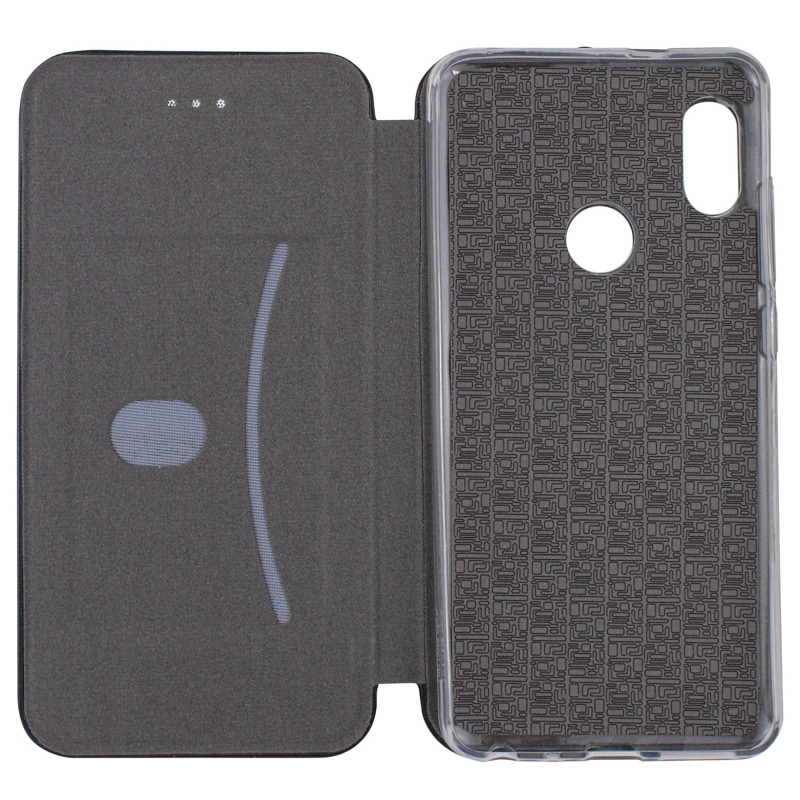 Купити Шкіряний чохол-книжка Classy на Xiaomi Redmi Note 5 Pro / Note 5 (DC) (Чорний) на vchehle.ua