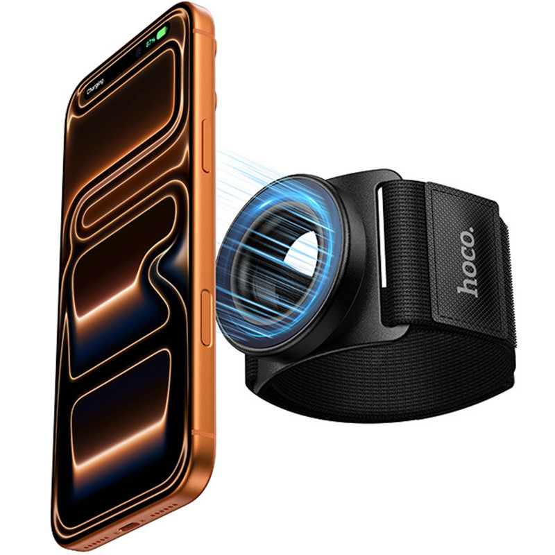 Купить Магнитный держатель Hoco GT20 для запястья (Black) на vchehle.ua