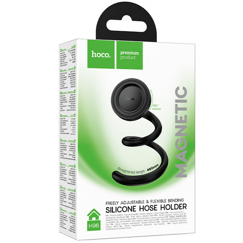 Фото Магнитный держатель Hoco H96 Show hose holder (multi-scene) (Black) на vchehle.ua