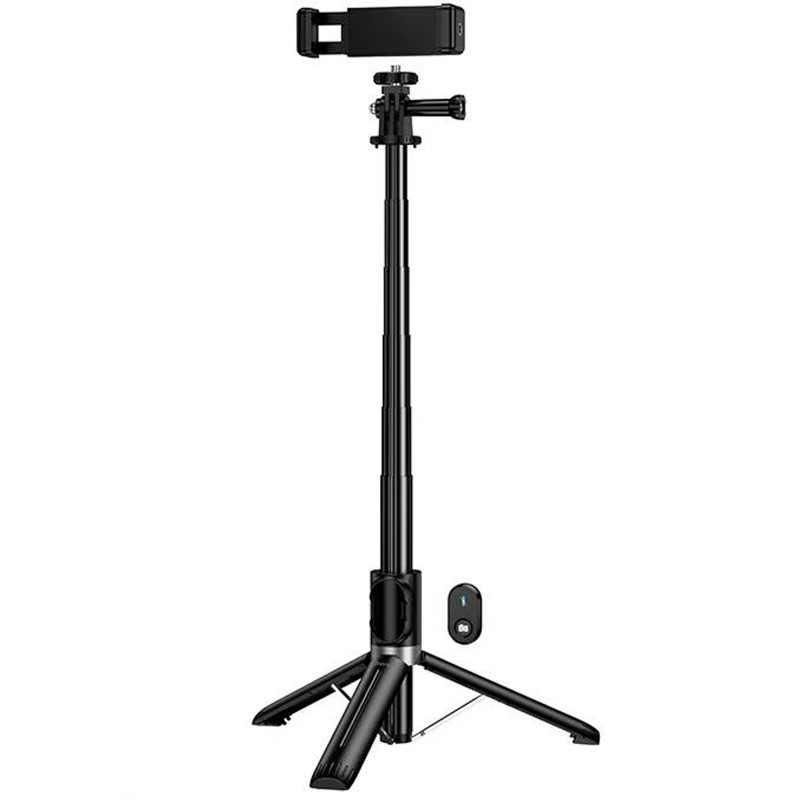 Фото Монопод для селфі Hoco K101 Prestigio + BT знімний пульт (Black) в маназині vchehle.ua