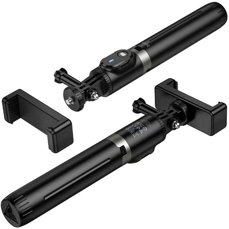Монопод для селфі Hoco K101 Prestigio + BT знімний пульт (Black) в магазині vchehle.ua