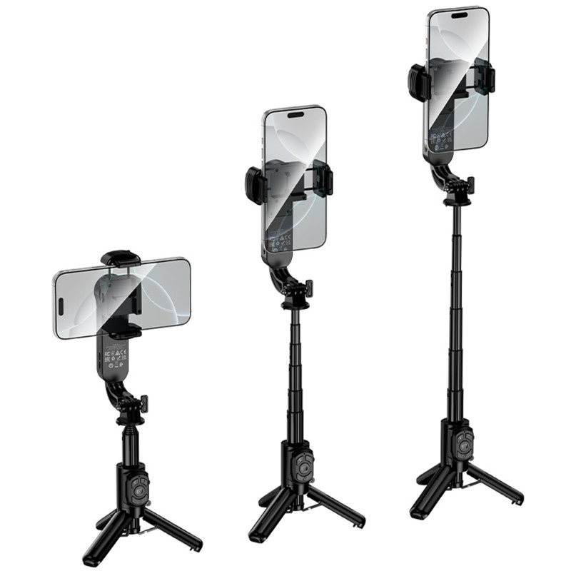 Фото Монопод для селфі Hoco K90 Support axis smart+light (Black) в маназині vchehle.ua