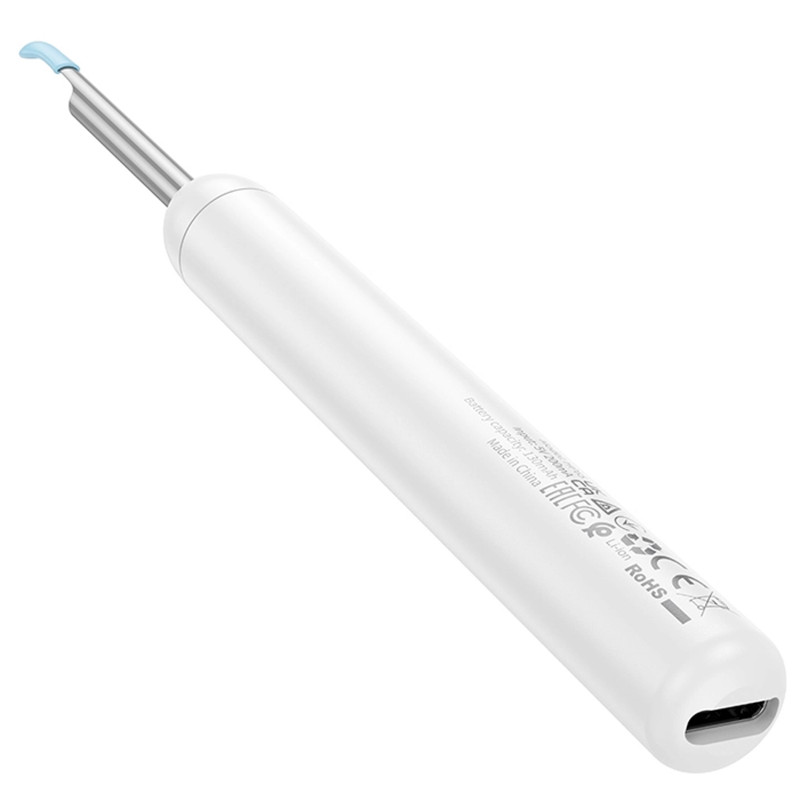 Отоскоп для чищення вух із камерою Hoco HP65 Ears cleaning (White) в магазині vchehle.ua
