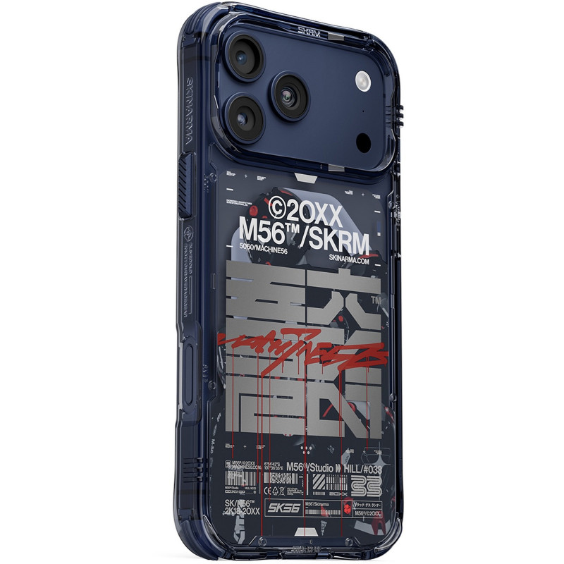 Фото PC чехол Skinarma SKRM X M56 with MagCharge для Apple iPhone 17 Pro Max (6.9") (Blue) на vchehle.ua