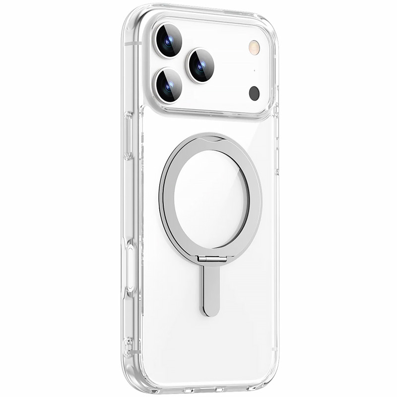 Фото PC чехол WiWU iShield Ultra series with ring для Apple iPhone 17 Pro (6.3") (Transparent) на vchehle.ua