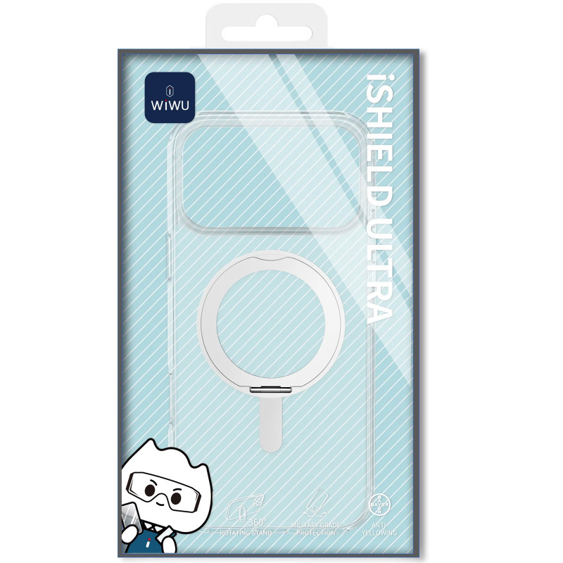 Купить PC чехол WiWU iShield Ultra series with ring для Apple iPhone 17 Pro (6.3") (Transparent) на vchehle.ua