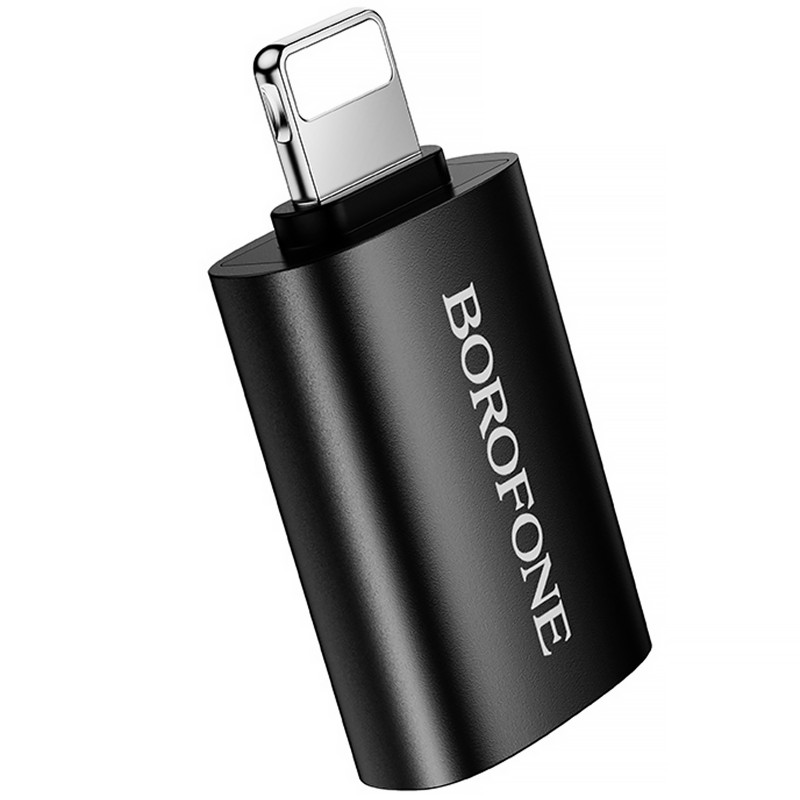 Перехідник Borofone BV26 Lightning Male to USB Female USB2.0 (Black)