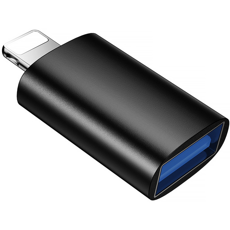 Фото Перехідник Borofone BV26 Lightning Male to USB Female USB2.0 (Black) на vchehle.ua