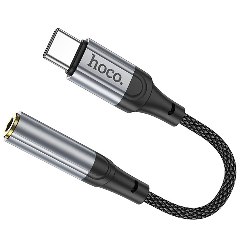 Переходник Hoco LS36 Fresh Type-C to 3,5 AUX (Black) в магазине vchehle.ua