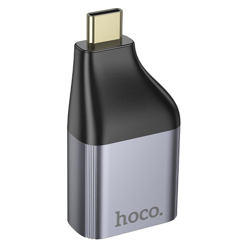 Переходник Hoco UA35 Type-C to RJ45 100 Mbs (Metal grey) в магазине vchehle.ua