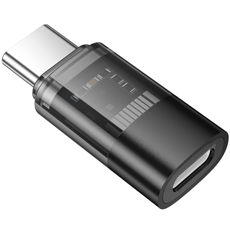 Перехідник Hoco UA36D Type-C male to Lightning female (Black) в магазині vchehle.ua